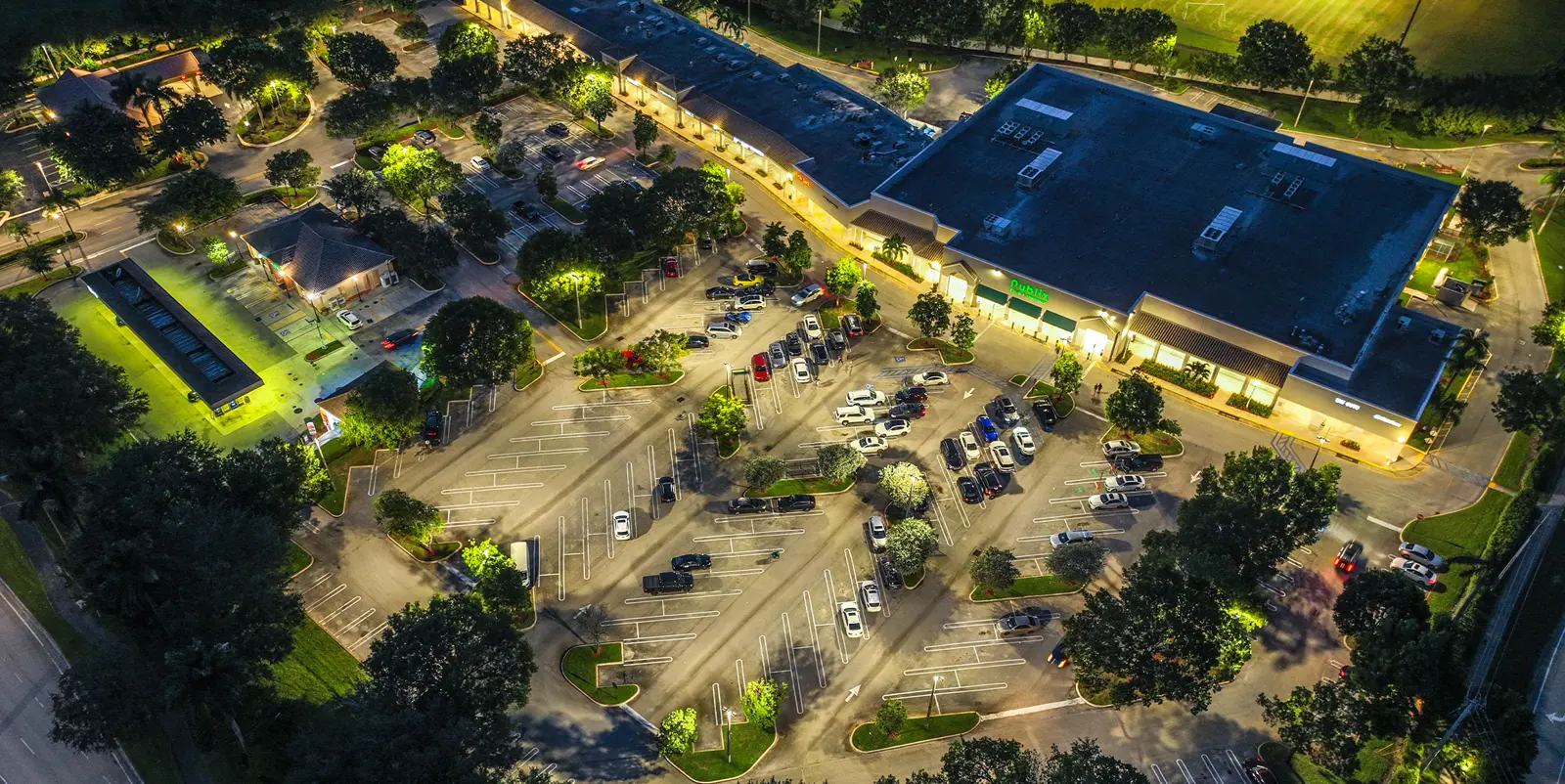 Shops at Sunset Lakes after WLS work